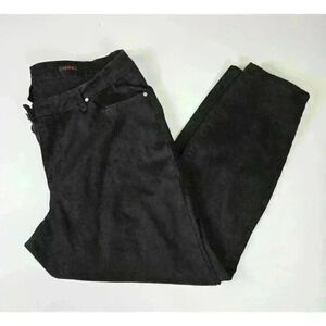 Earl Jeans Black Skinny Jeans Stretch Denim Rhinestone Pocket Detail SZ 22